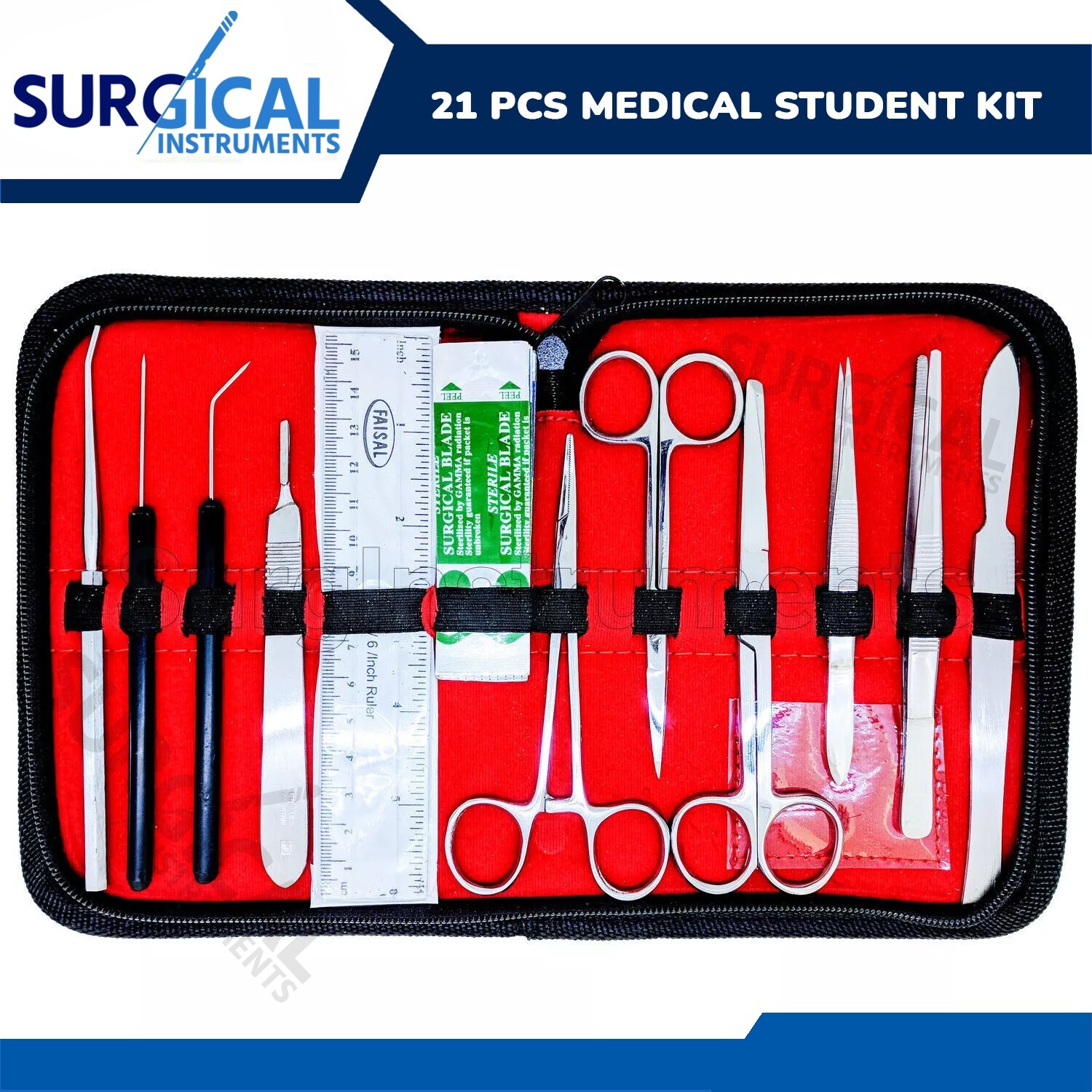 21 pcs Medical Student Anatomy Dissection Kit – Surgical Instruments