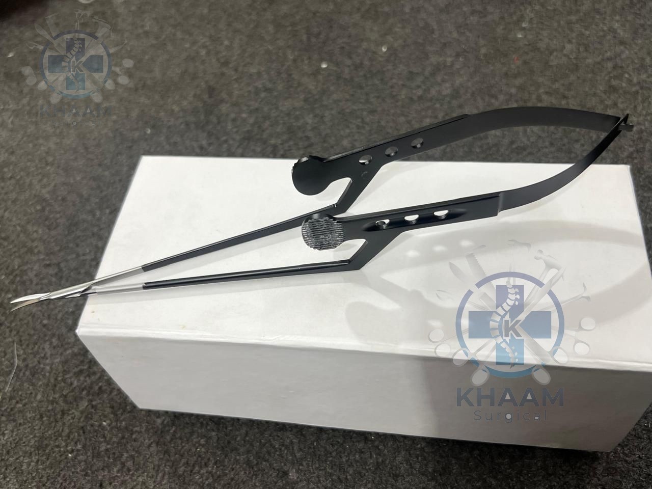 Kamiyama Micro Scissor Neurosurgery 18cm Bayonet German Handle Black Coted